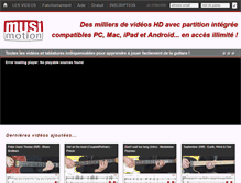 Tablet Screenshot of musimotion.com